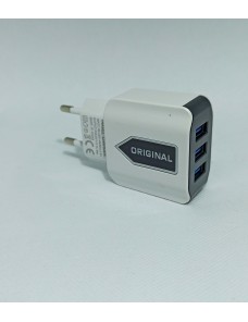 Chargeur secteur rapide triple port USB