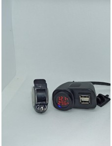 Chargeur écran digital double USB Moto/Scooter/Quad